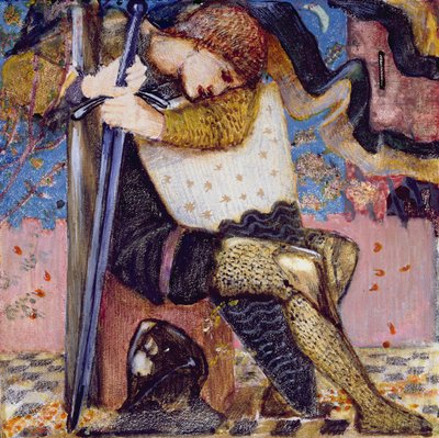 Artù con Excalibur da Edward Burne Jones